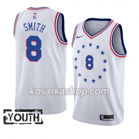 Dres Philadelphia 76ers Zhaire Smith 8 Nike 2018-19 Bijela Swingman - Dječji